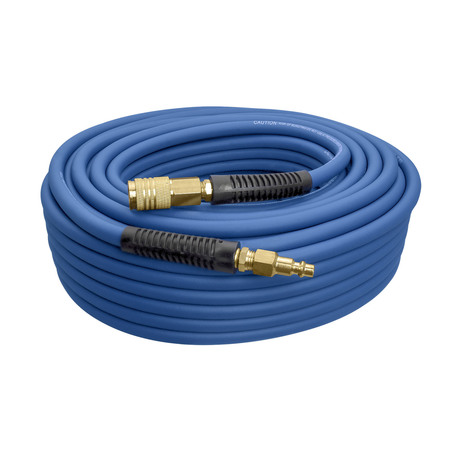 ESTWING E14100PVCR 1/4" x 100' PVC / Rubber Hybrid Air Hose with Brass Fitting E14100PVCR